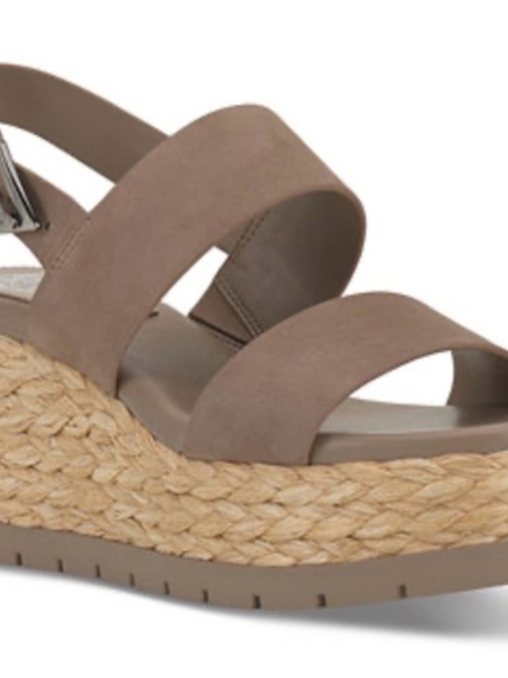 Vince Camuto Miapelle Wedge Sandals In Taupe. Size 9
